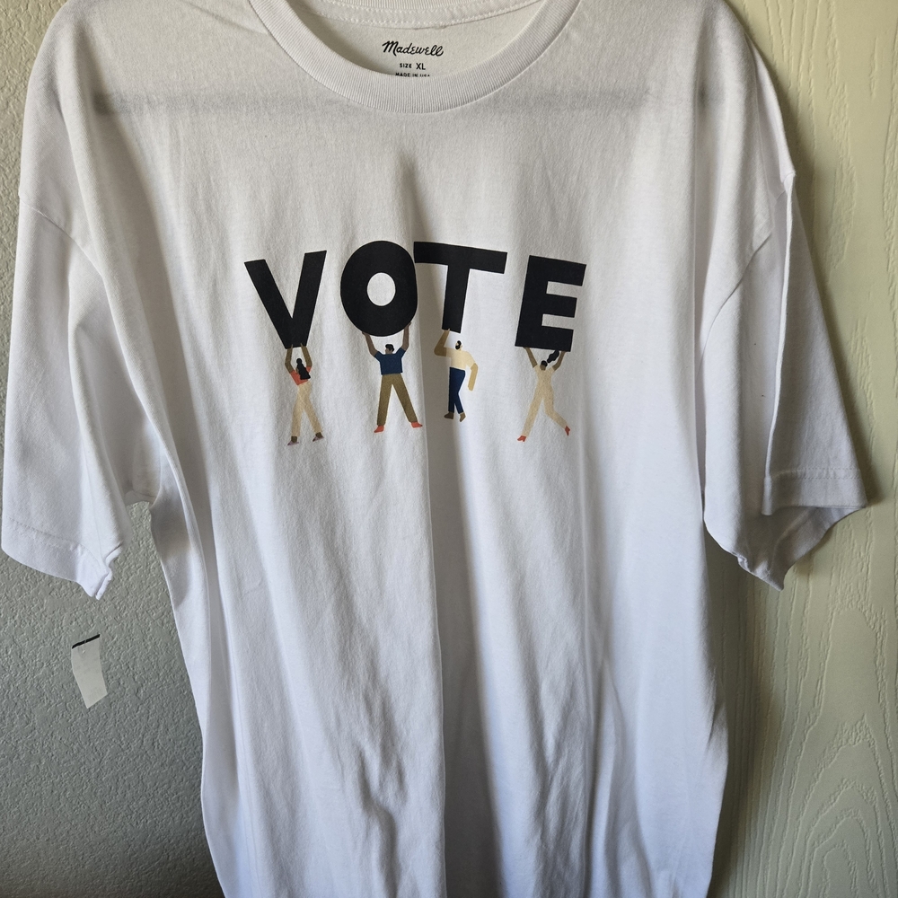 Madewell White Graphic T-Shirt